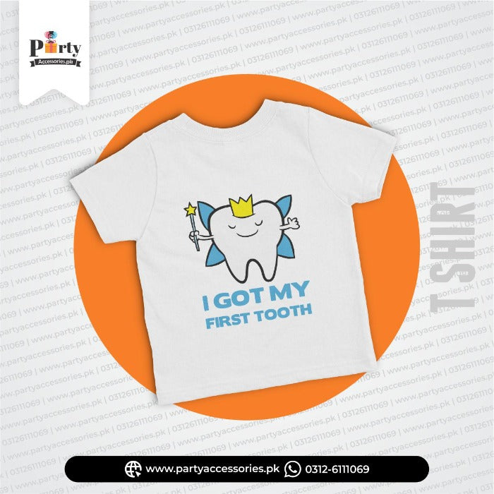 first tooth t shirt for boy 