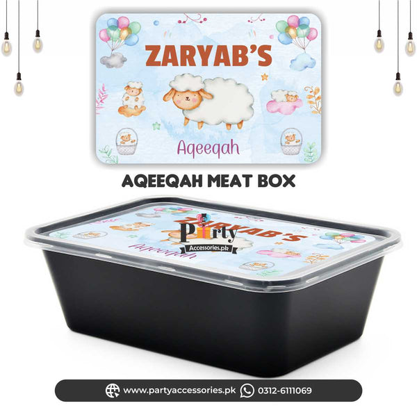 Aqeeqa celebration | Customized Meat boxes | 6 pcs for boy Aqiqah