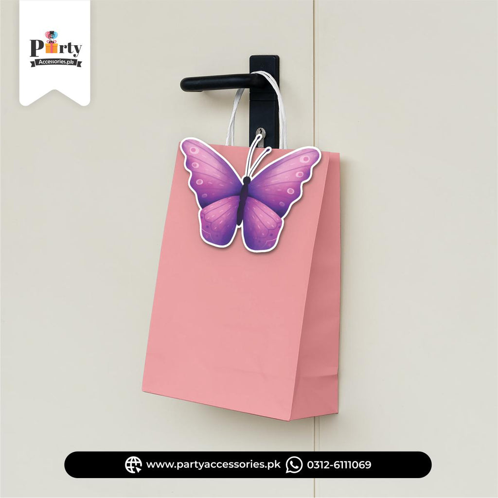 Butterfly Theme Birthday Cutout Goody Bags | Premium Party Favors