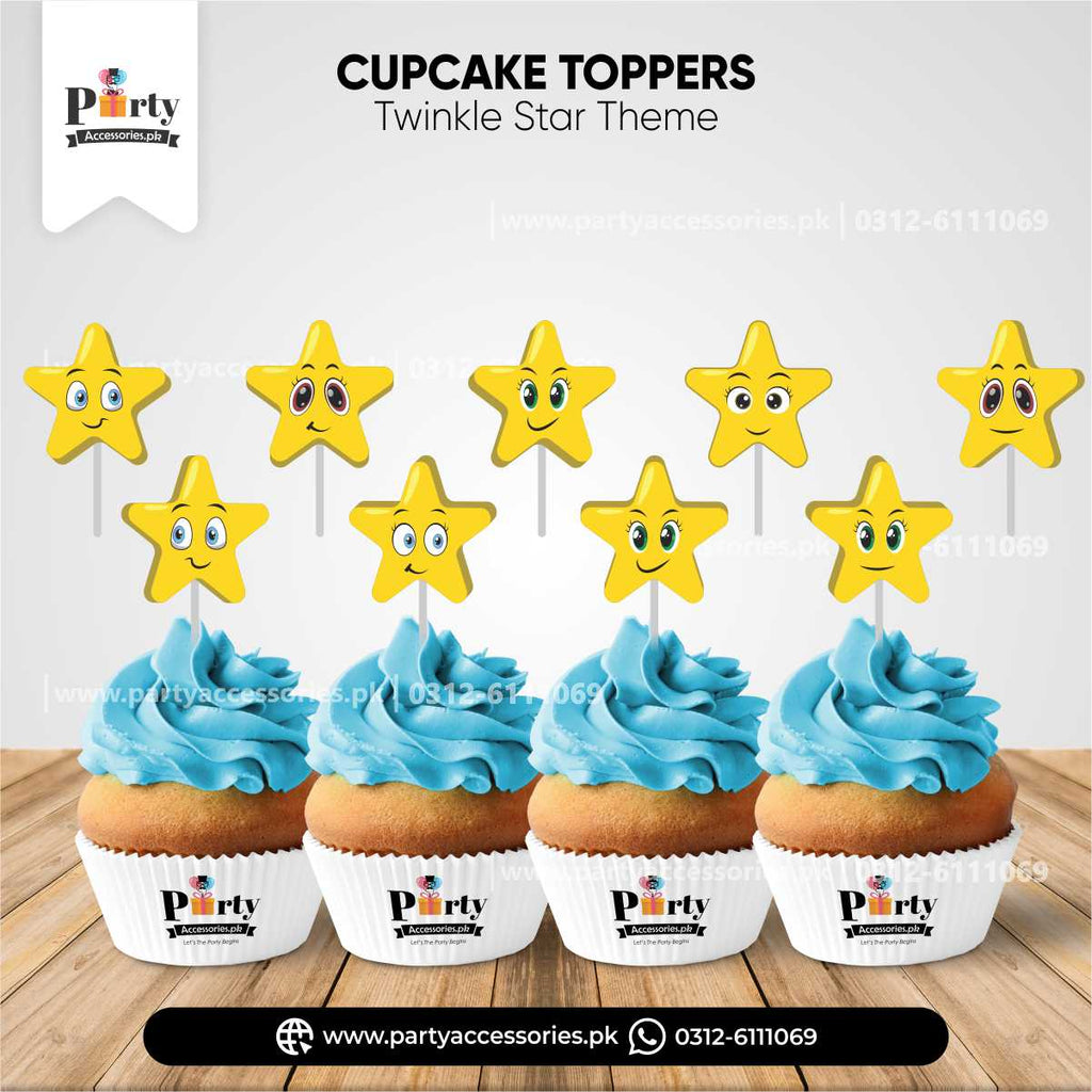 TWINKLE STAR CUPCAKE TOPPERS 
