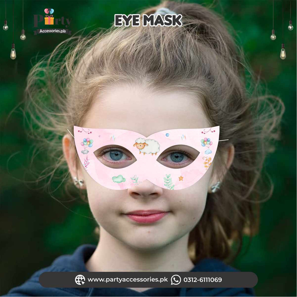 Aqeeqa celebration |eye face masks | Pack of 6 pcs for girl Aqiqah