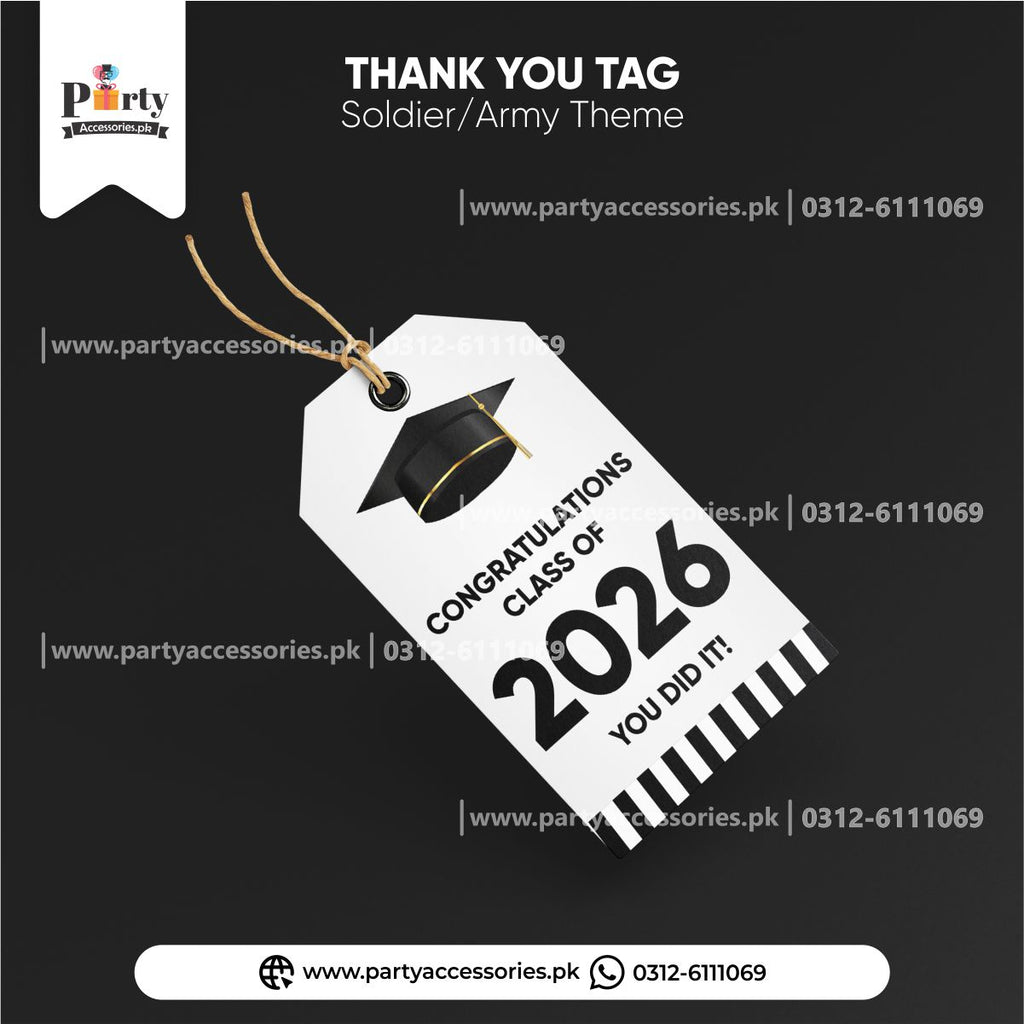graduation tags