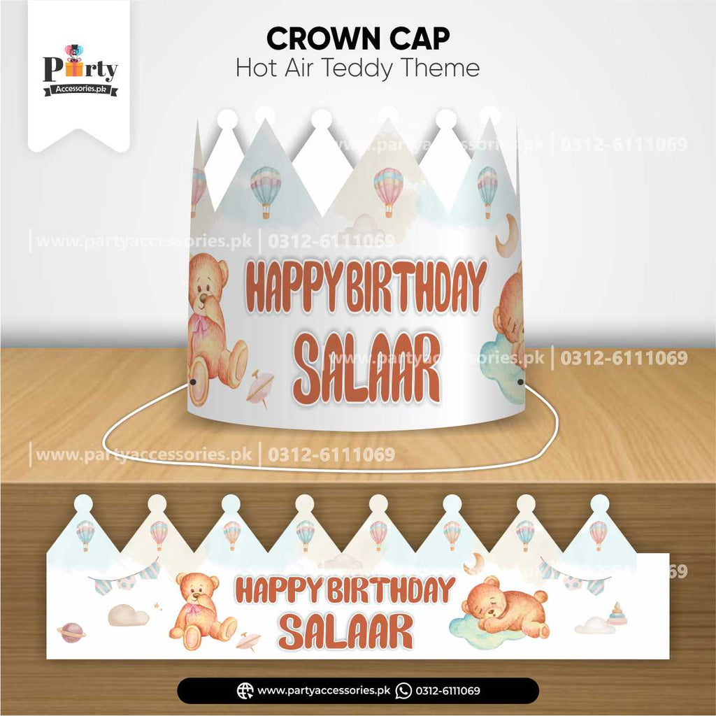 Hot Air Balloon theme Crown cap for birthday party celebration