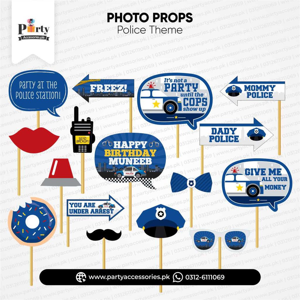 police theme customized prop set