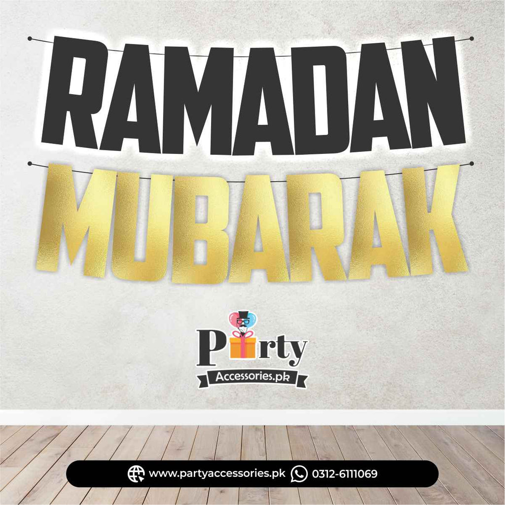 ramadan mubarak home wall decoration banner ideas