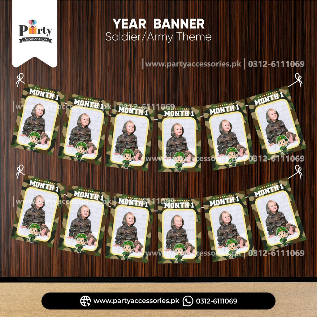 soldier army theme month wise year picture banner 