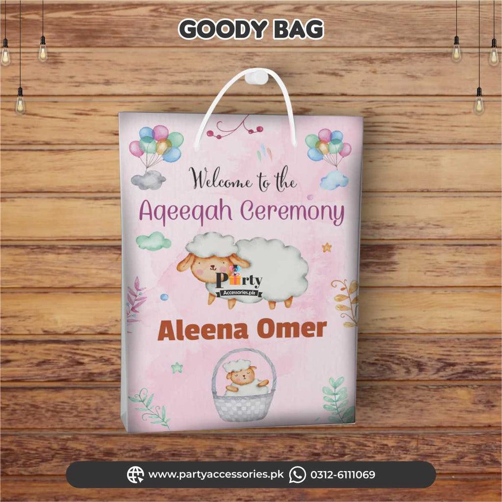 Aqeeqa celebration Customized Goody Bags for girl Aqiqah