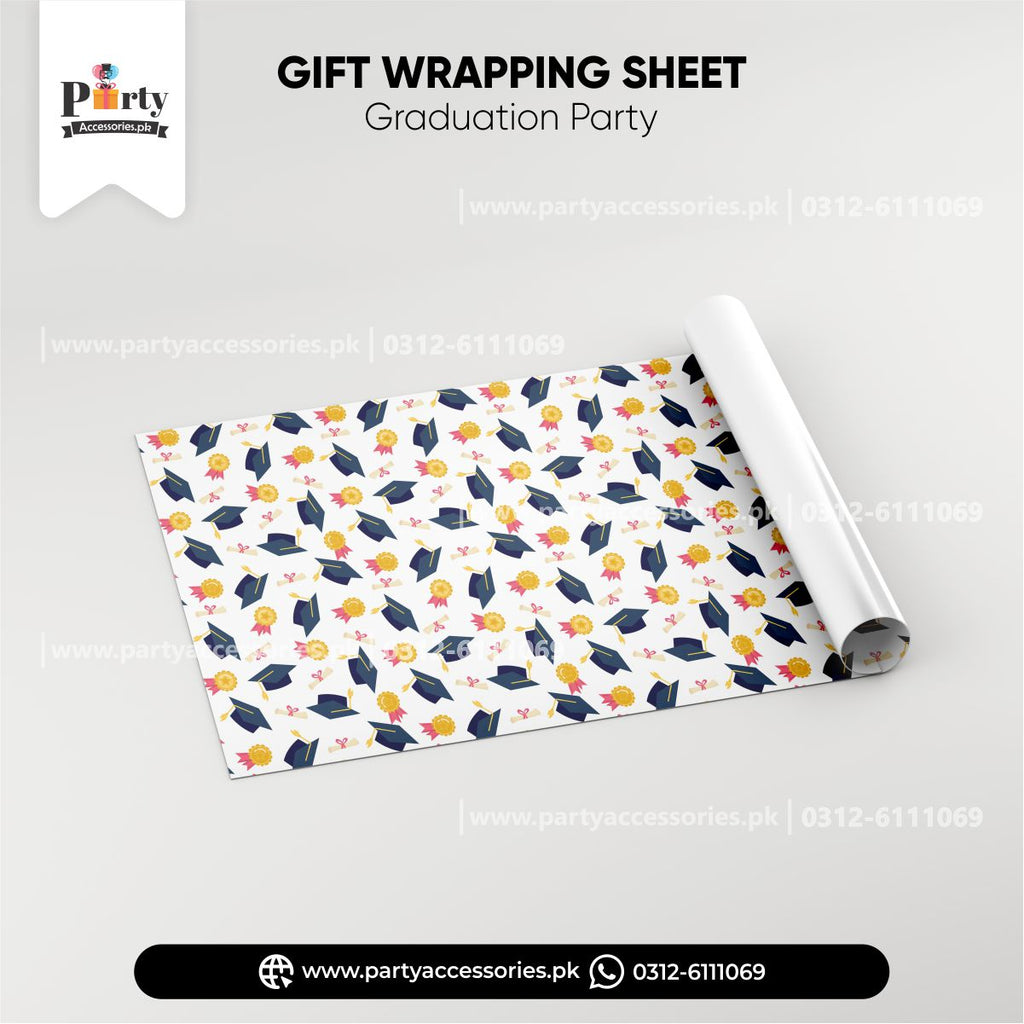 graduation party gift wrapping sheet