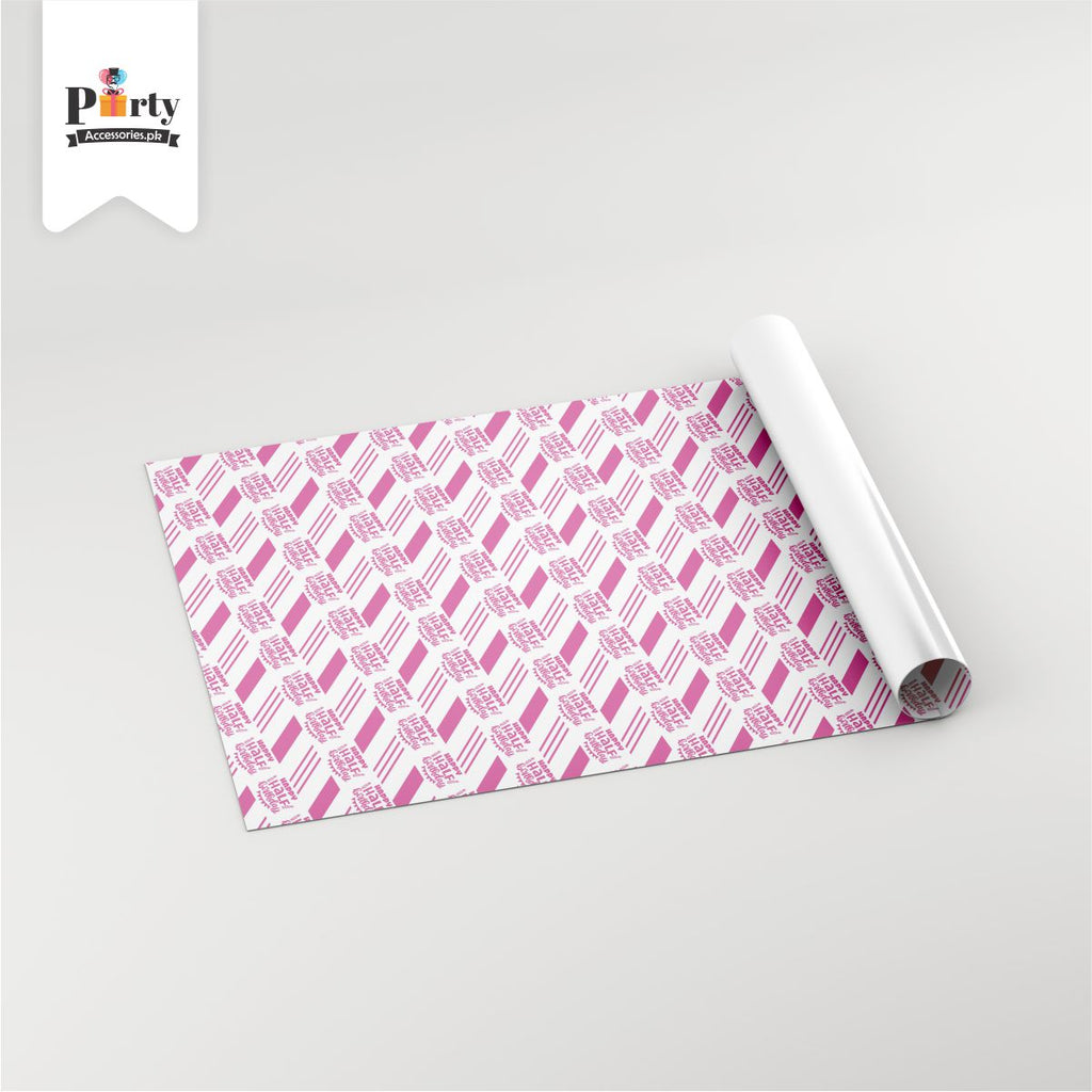 half birthday theme customized wrapping sheets