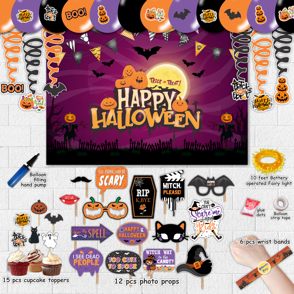 Halloween Party Decoration Deal – Complete Spooky Celebration Set