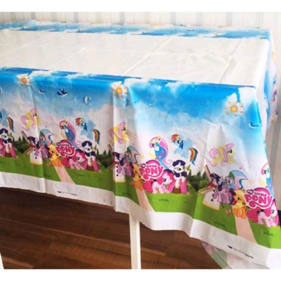 little pony theme table top sheet cover