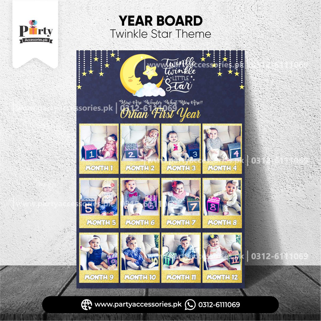 twinkle star theme customized year  board 