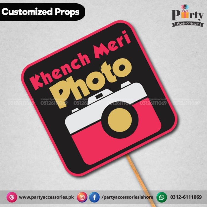 Customized funny WEDDING party photo prop KHENCH MERI PHOTO