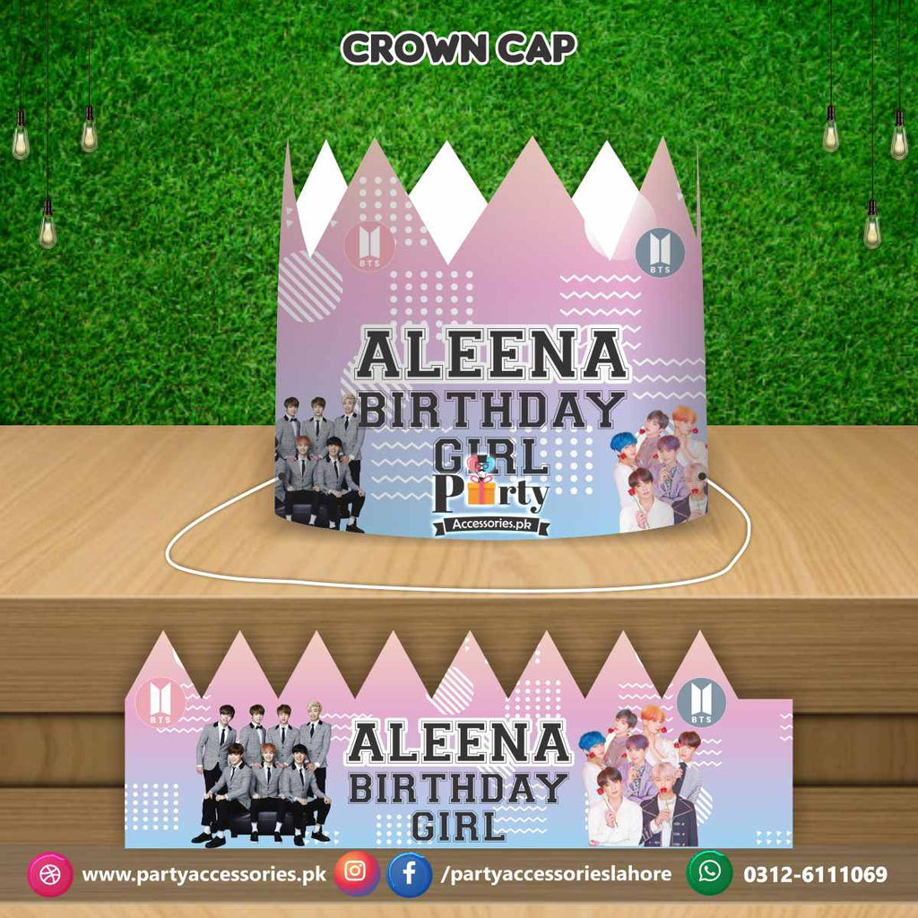 BTS theme birthday caps