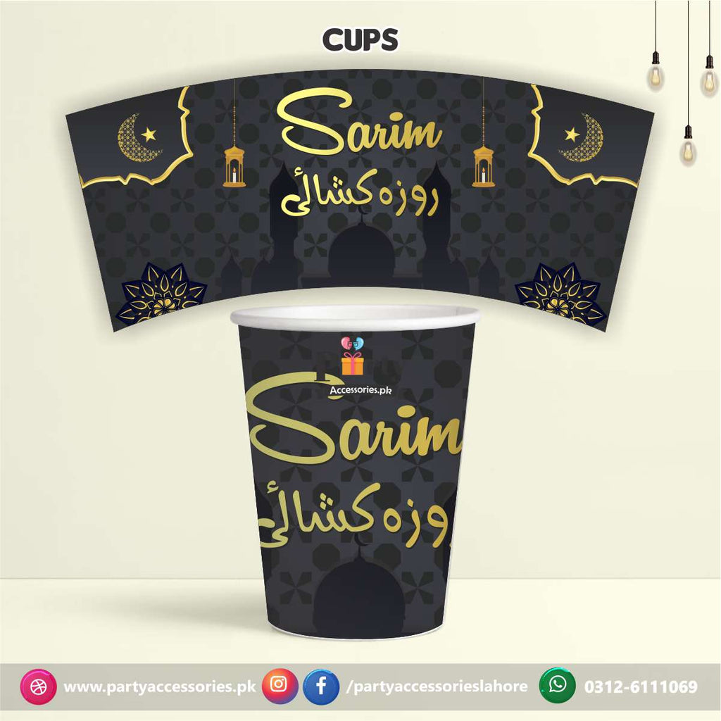 First Roza Kushai theme Customized disposable Paper CUPS