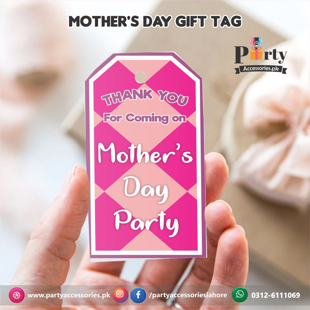 Customized Gift tags / Thank you tags Happy Mother's day Party decor items