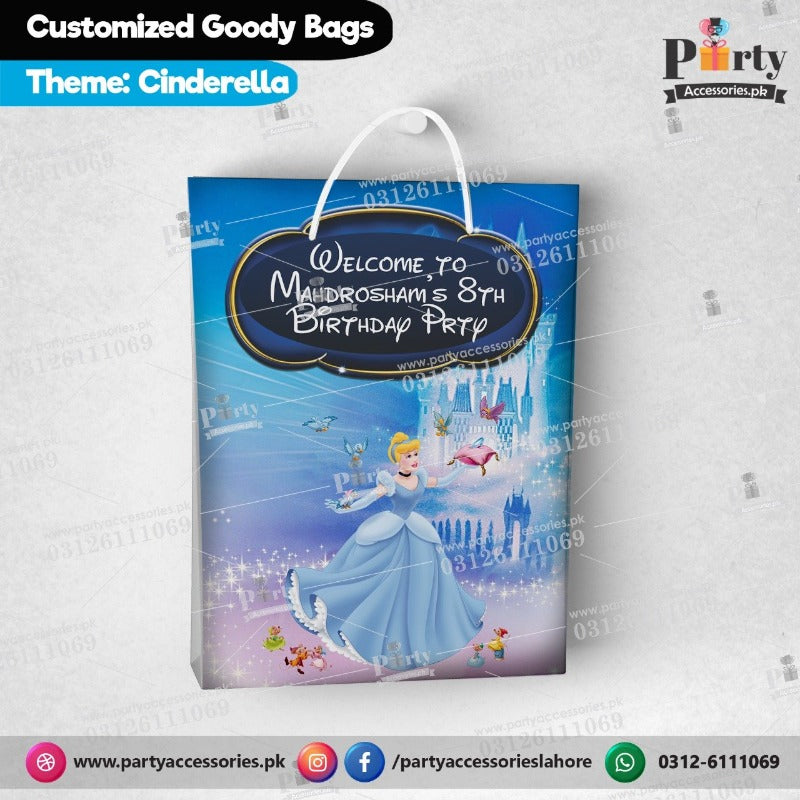 Cinderella theme Customized Goody Bags / favor bags