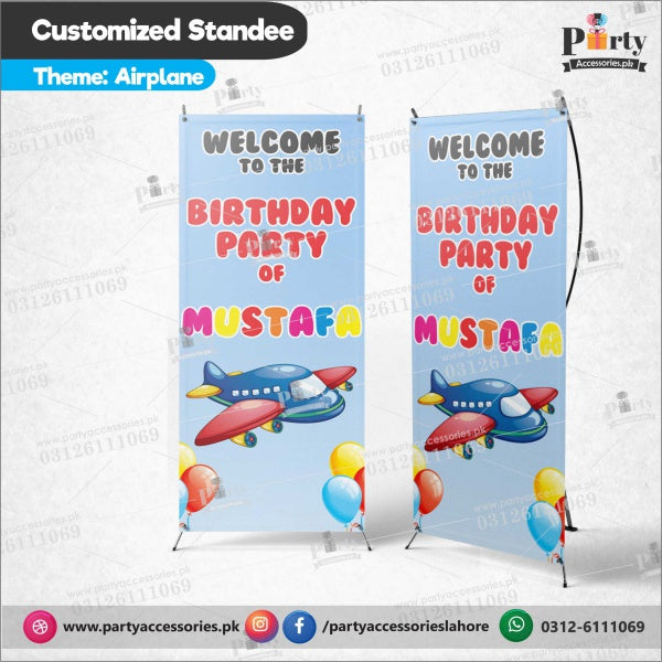 Customized Welcome Standee for Air Plane theme party