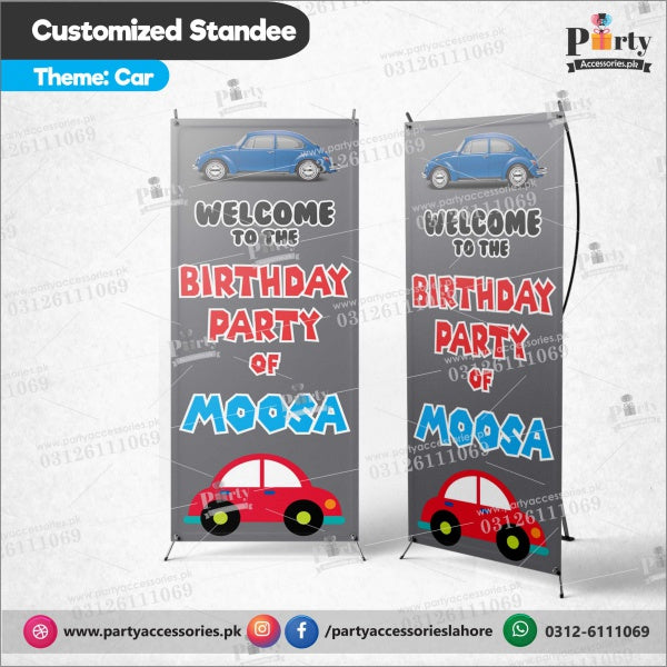 Customized Welcome Standee for Cars theme party
