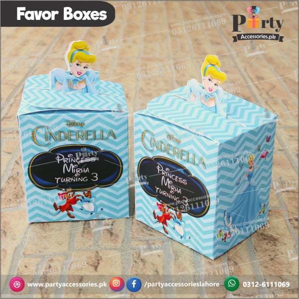 Customized Cinderella theme Favor / Goody Boxes