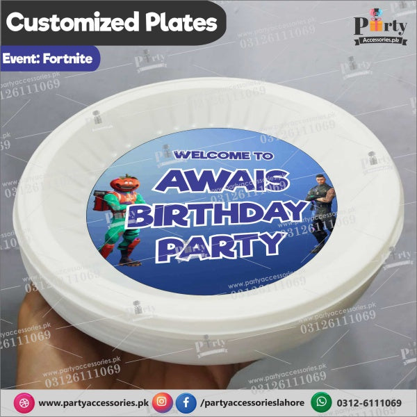 Customized disposable Paper Plates for Fortnite theme party
