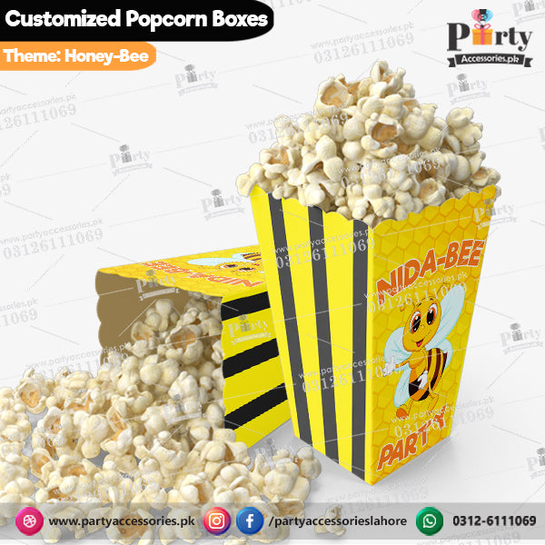 Honey bee theme Customized Popcorn boxes