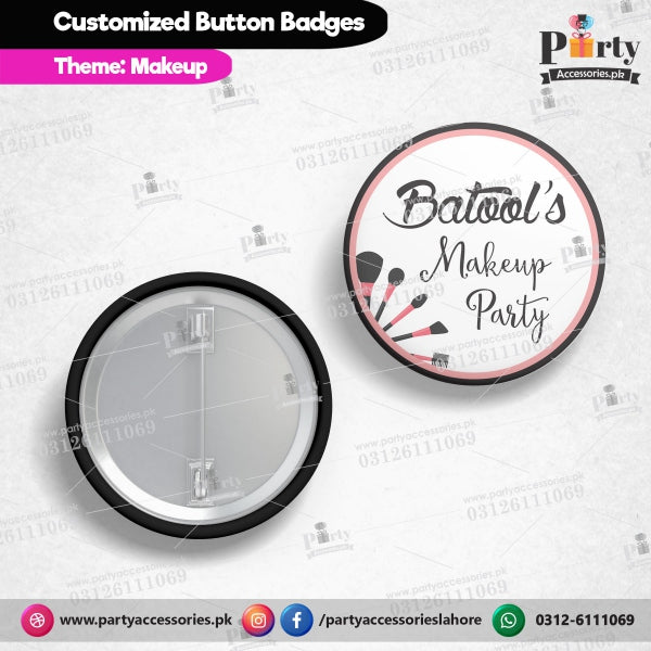 Customized Make up theme button badges