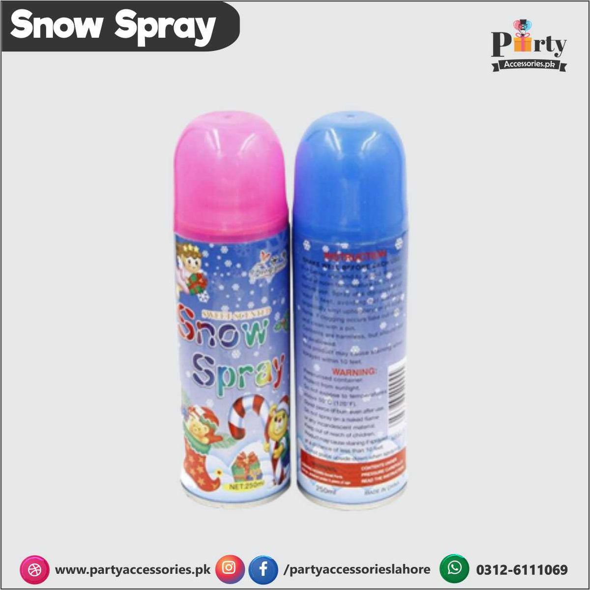 BGM-560 250ml Party Snow Spray 88% – C.H Malim enterprise sdn bhd