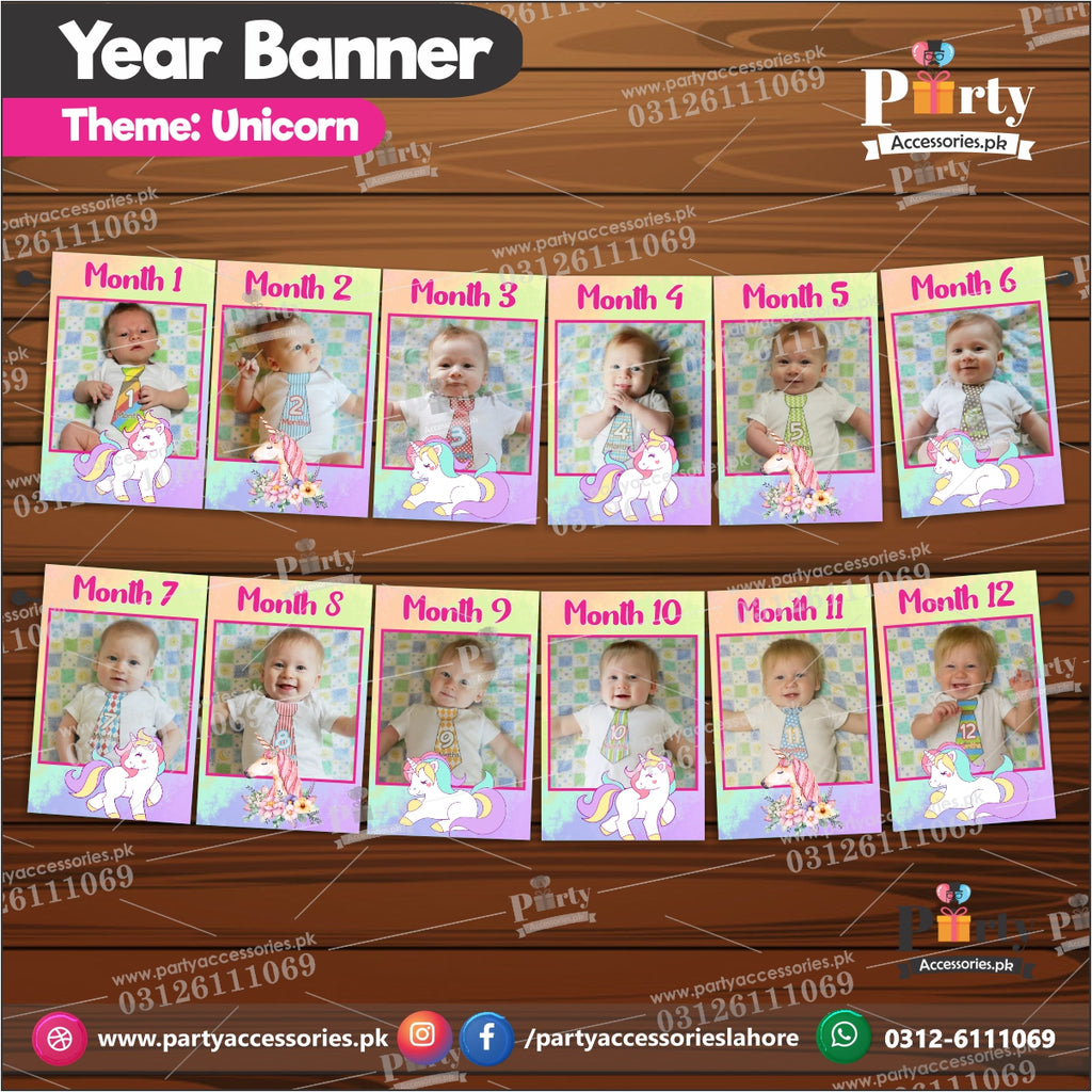 Customized Month wise year Picture banner in Unicorn theme
