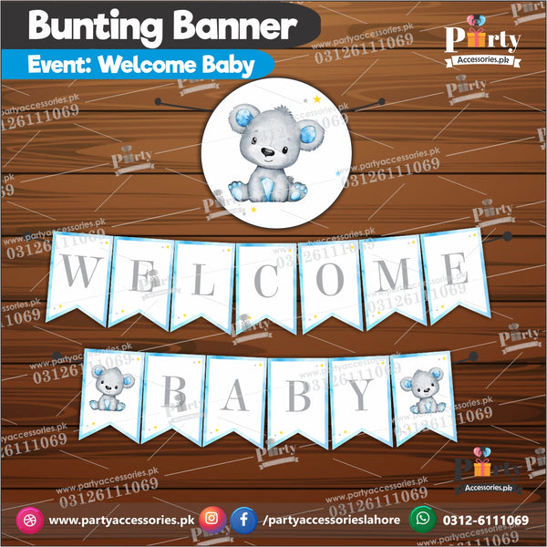 Welcome Baby Bunting banner pinterest ideas