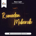 Ramadan Mubarak Neon Letter Light – Warm Glow Islamic Decor