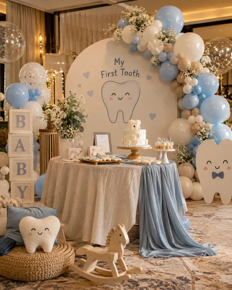 First Tooth celebration setup by PartyAccessories.pk
