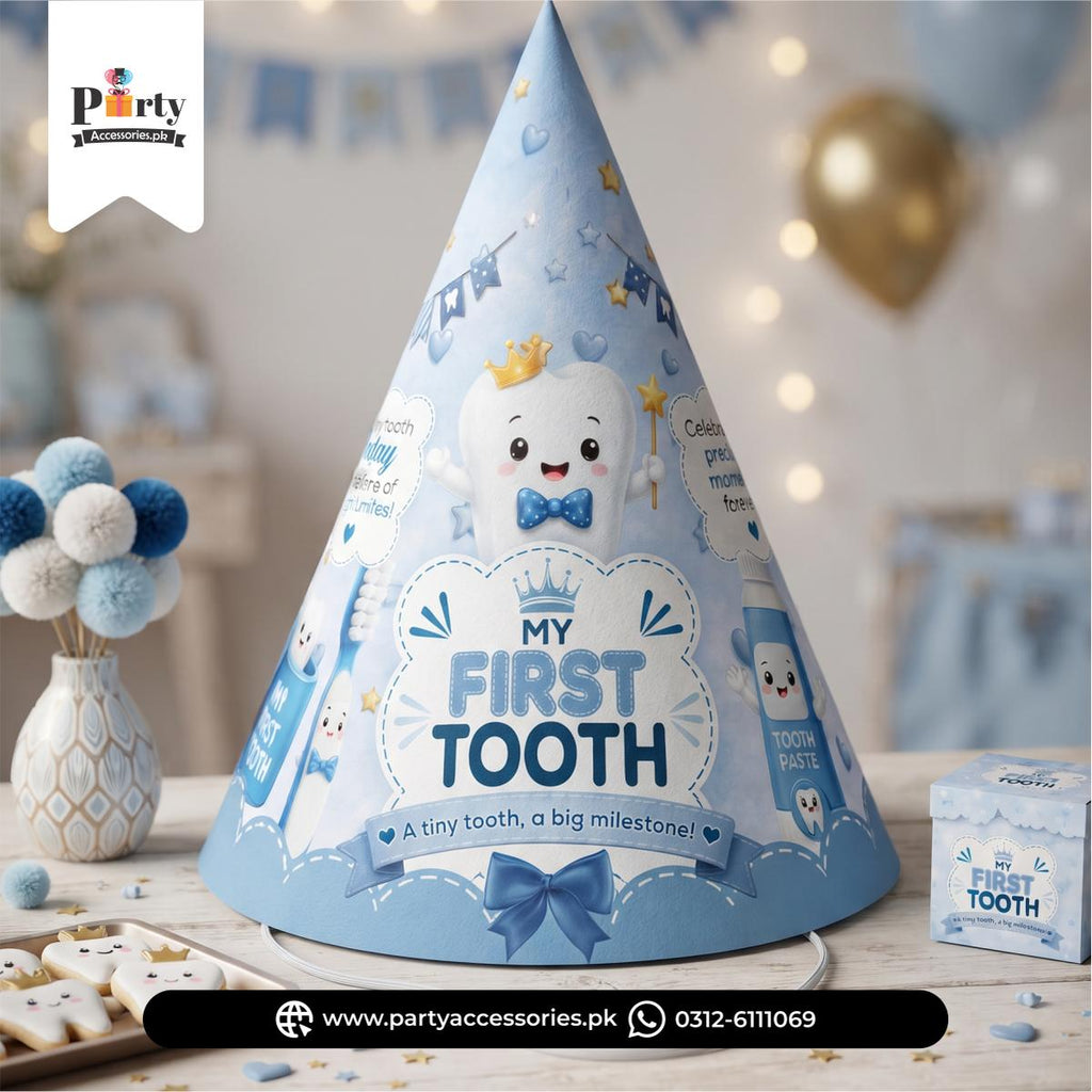 First Tooth Party Celebration Cone Cape