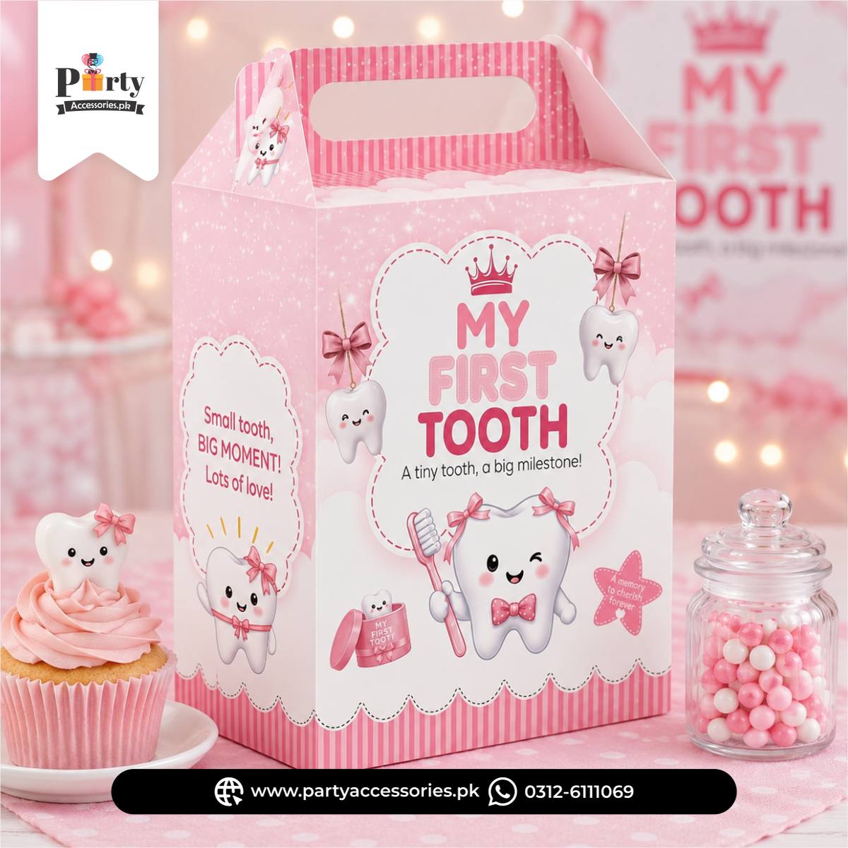 first tooth favor boxes 