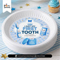 first tooth party paper plates table decoration ideas