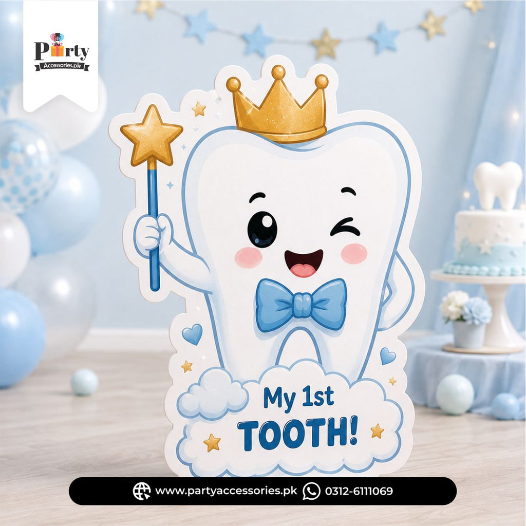 My 1st Tooth standing cutout for first tooth party