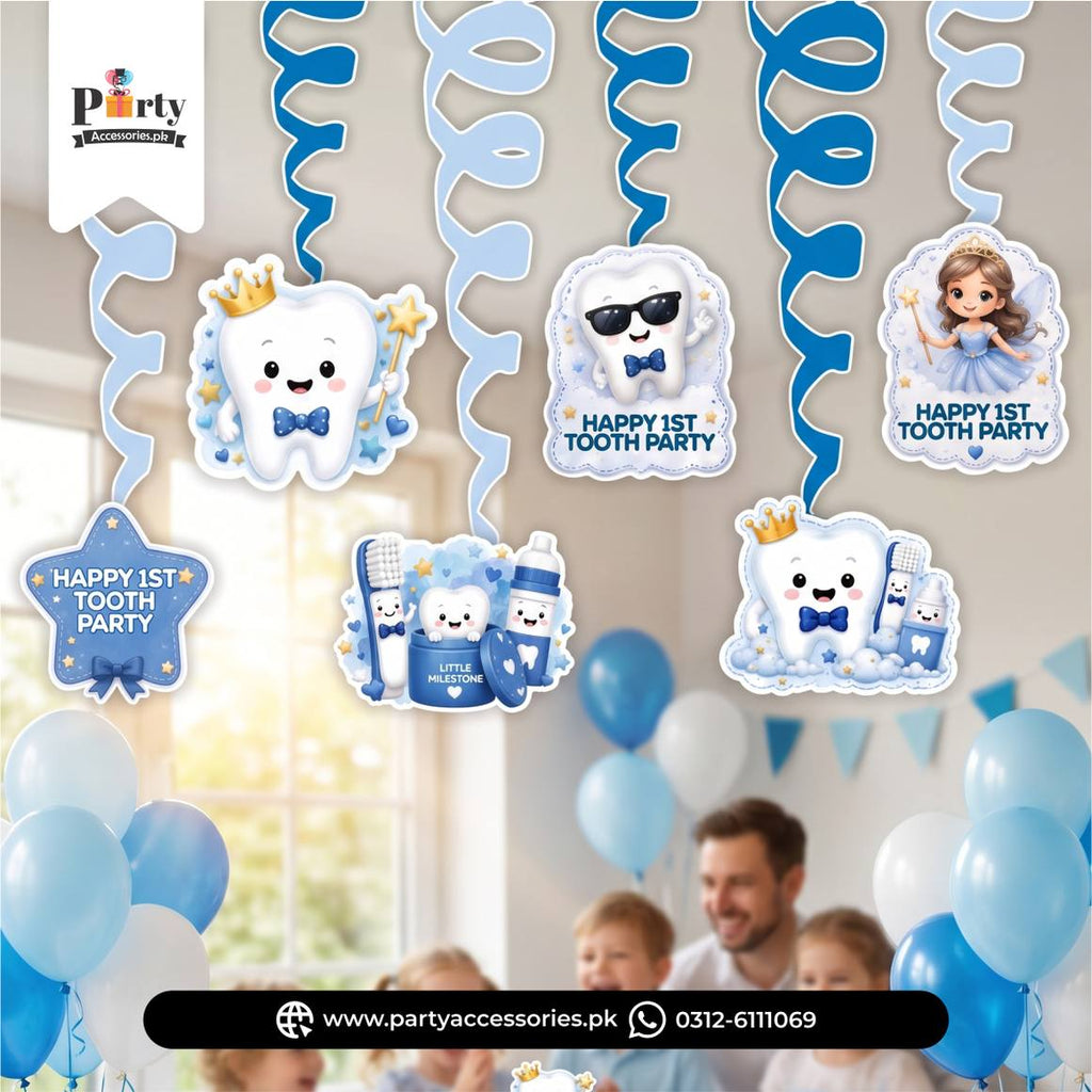 Happy 1st Tooth Party Hanging Decoration