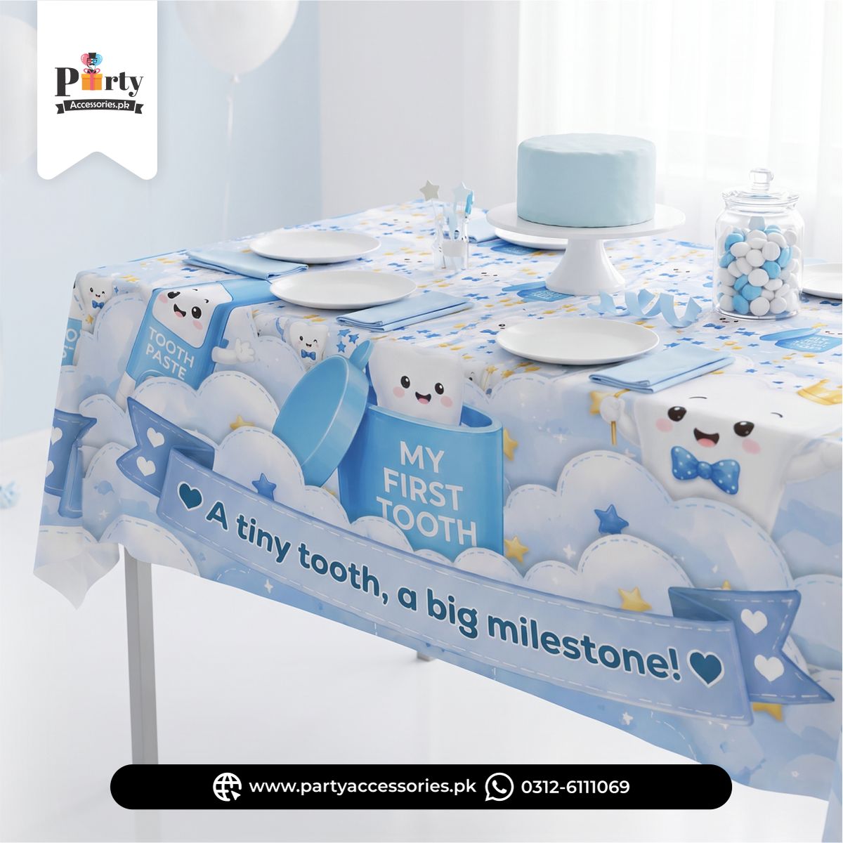 First tooth Celebration party table sheet