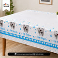 First Tooth Boy Theme Table Top Sheet
