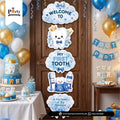 First Tooth Door & Wall Hanging Decoration – Baby Milestone Party Decor