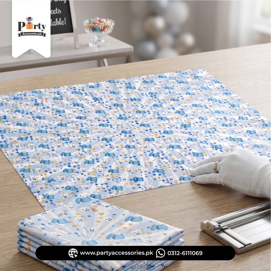 First Tooth Party Decoration Gift Wrapping Sheet 