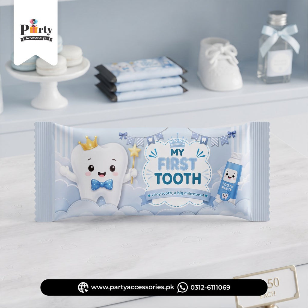 First Tooth Party Decoration Choculate wraps