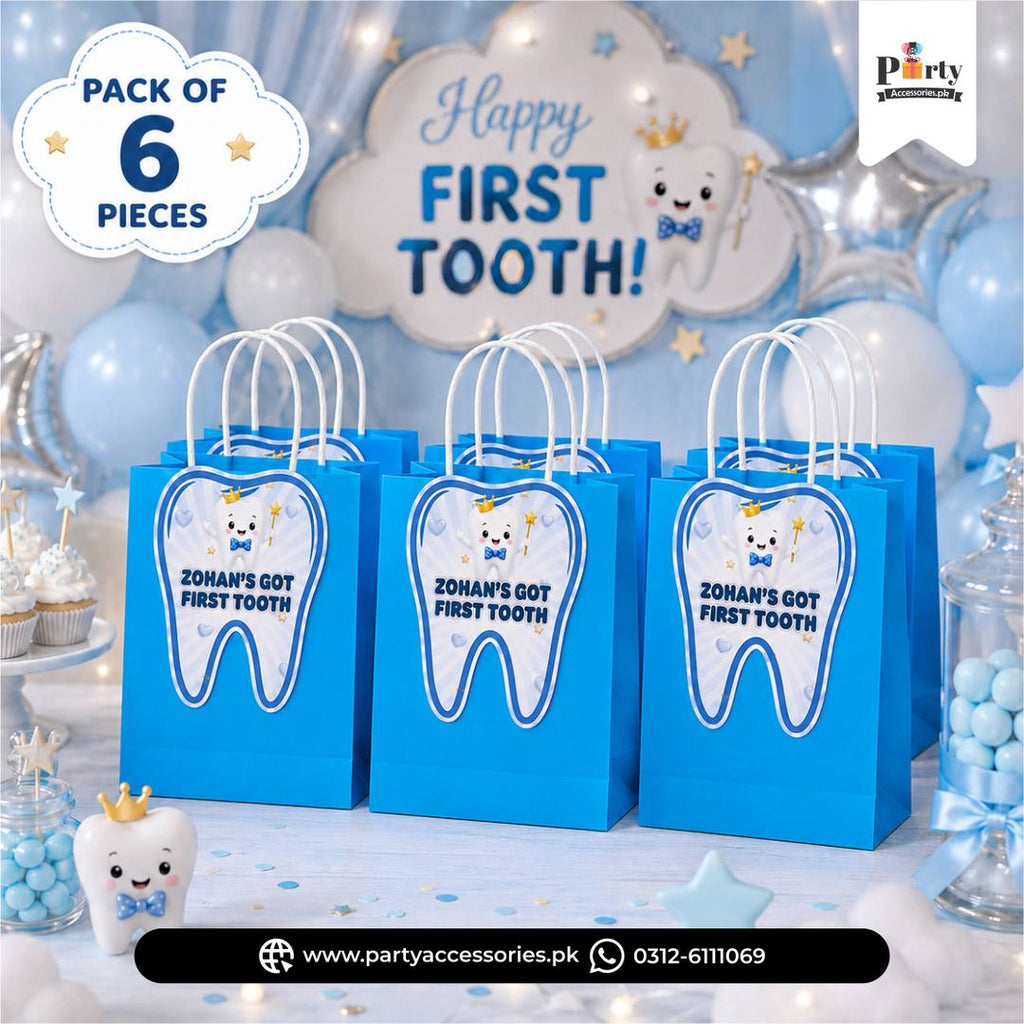 First Tooth Theme Goody Bags – Premium Party Favor Bags