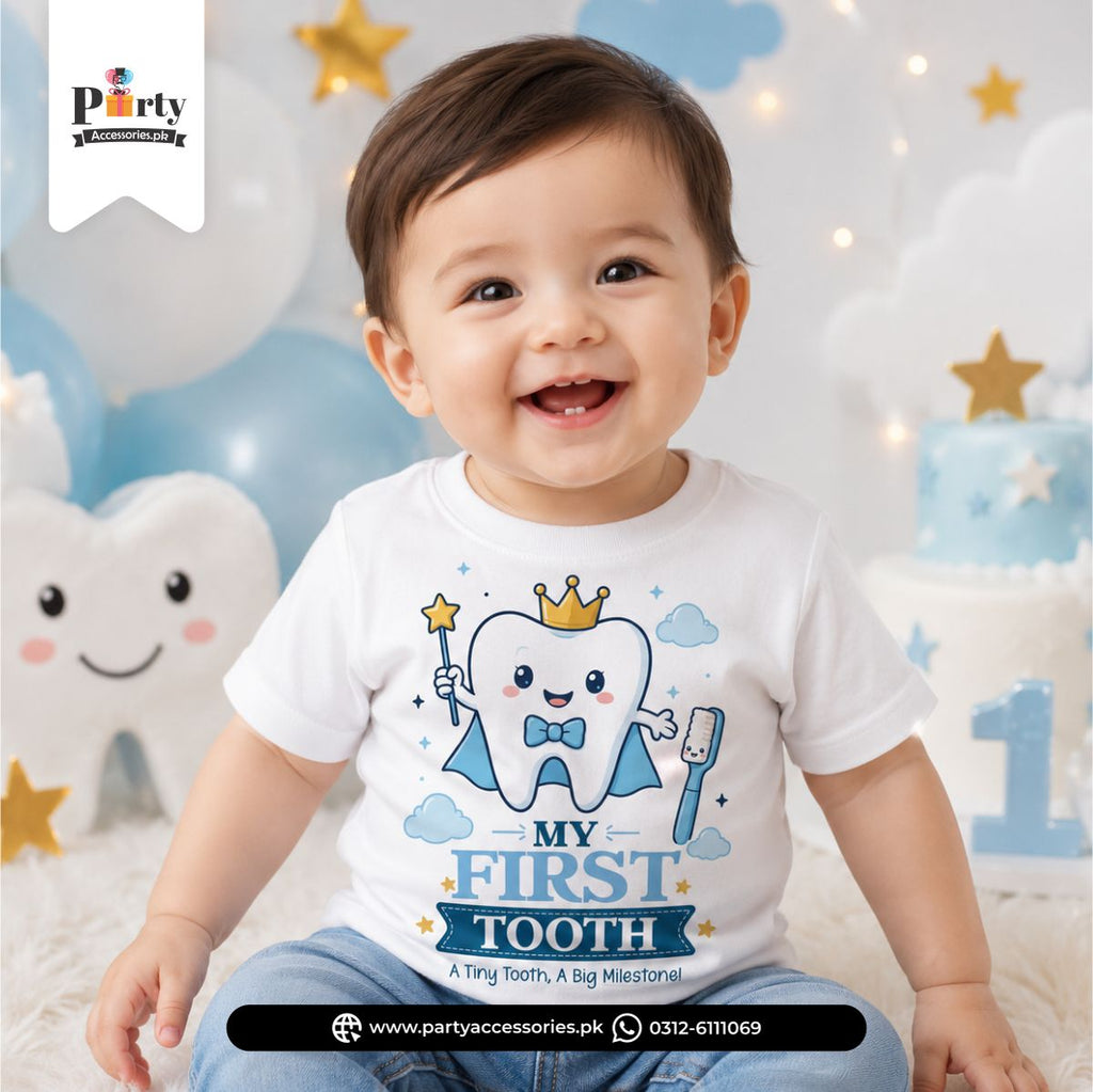 First tooth celebration Customized T-shirt
