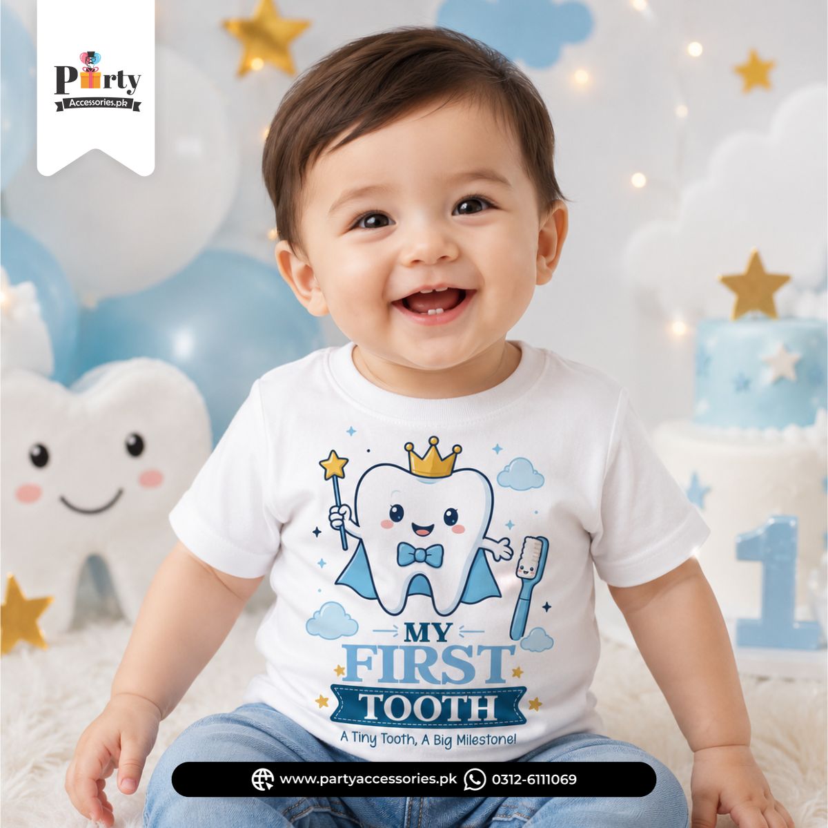 First tooth celebration Customized T-shirt