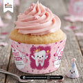 My first tooth girl theme customized cupcake wraps