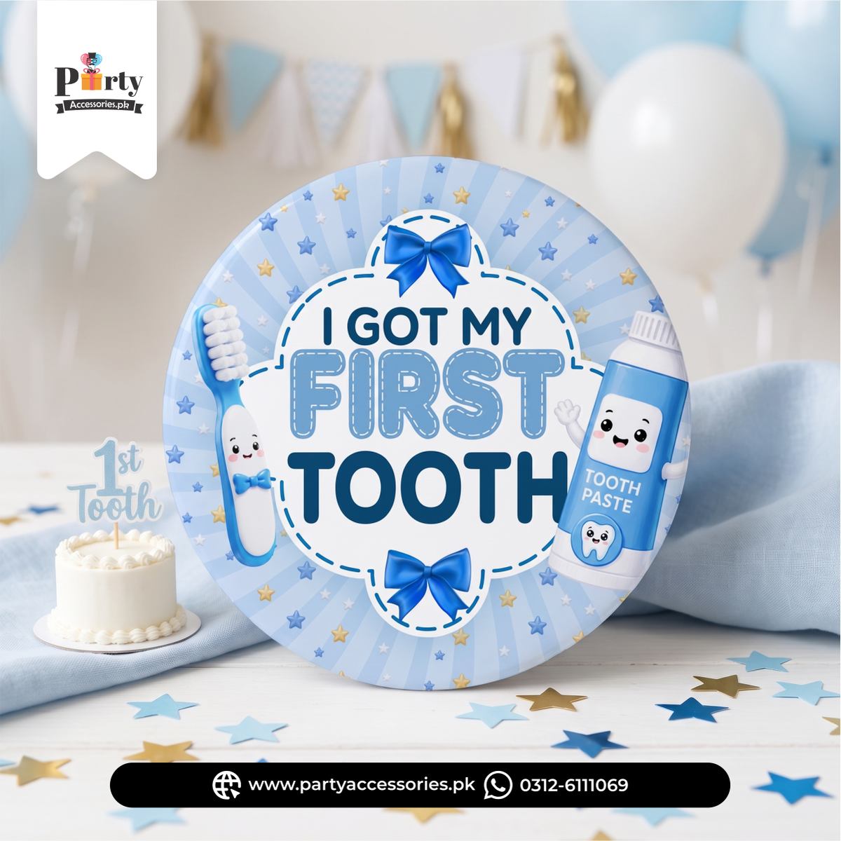 I got my first tooth button badge