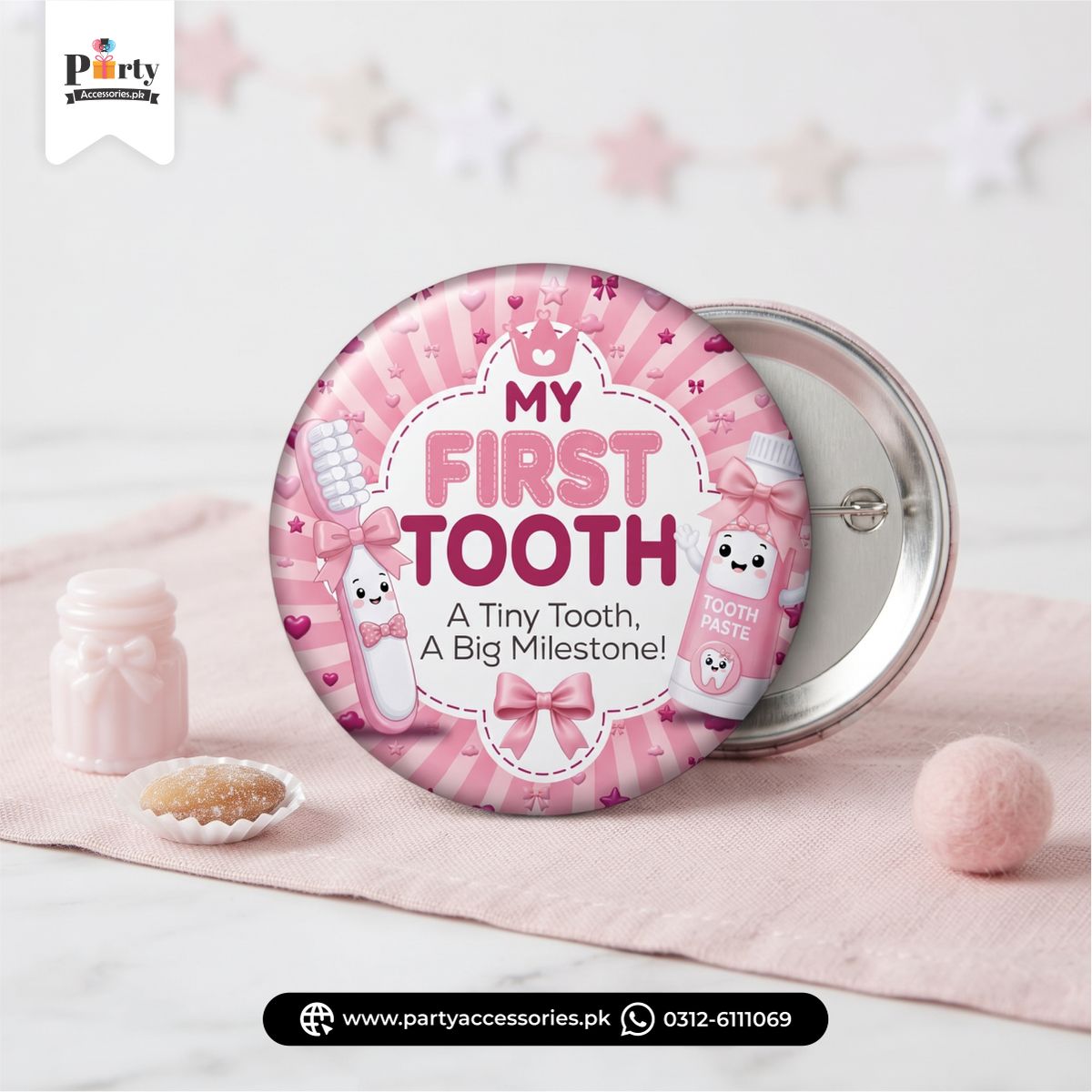 first tooth badge for girl