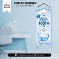 First Tooth Boy Roman Wall Hanging Banner – Party Decoration