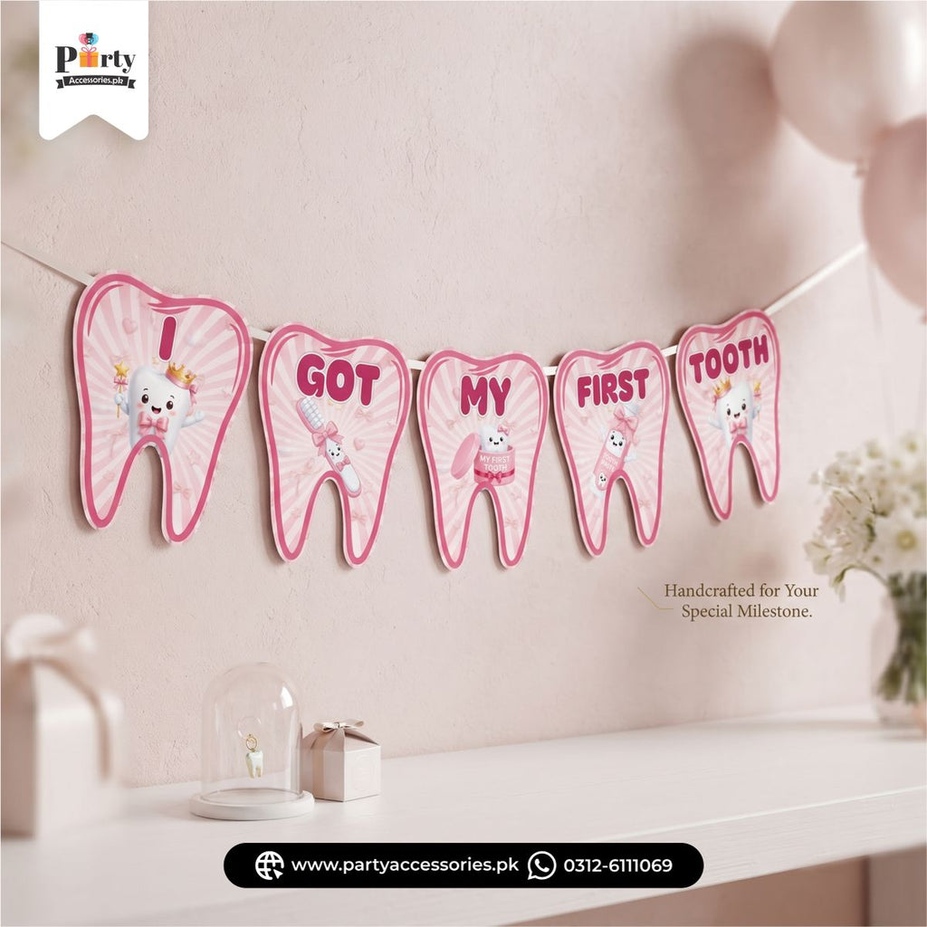 I got my first tooth bunting banner